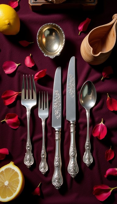 Free Elegant Silver Tablescape Image | Download at StockCake