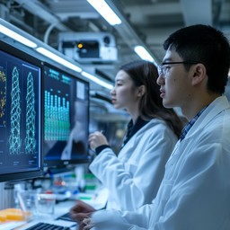 Free Scientists Analyzing Data Image - Scientists, Laboratory, Data ...