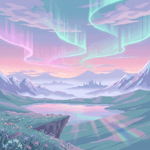 Free Ethereal Aurora Landscape Image - Pixel, Landscape, Aurora ...