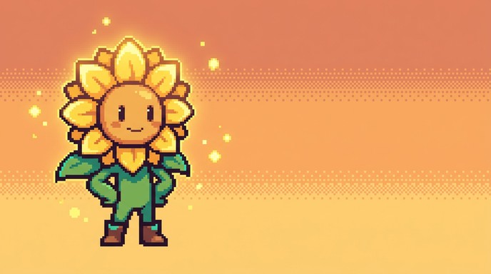 Free Sunflower Guardian Sprite Image - Sunflower, Guardian, Pixel ...
