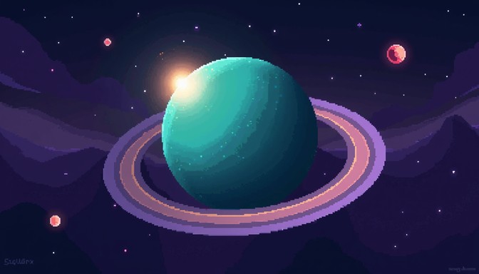 Free Pixel Planet Personalities Image - Pixelart, Planets, Space ...