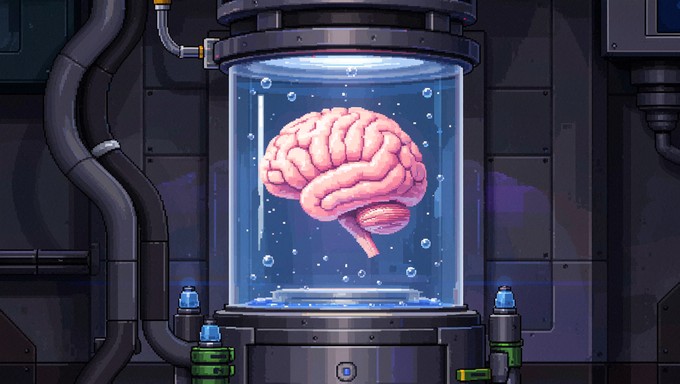 Free Preserved Brain Specimen Image - Brain, Pixel, Art | Download at ...