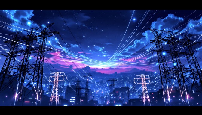 Free Electric Sky Symphony Image - Cyberpunk, Anime, Twilight ...