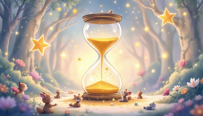 Free Magical Time Transformation Image - Magical, Hourglass, Forest ...