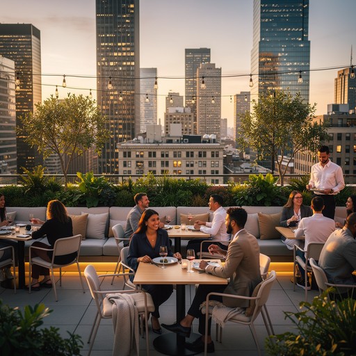Free Skyline Dinner Views Image - Rooftop, Restaurant, Dining ...