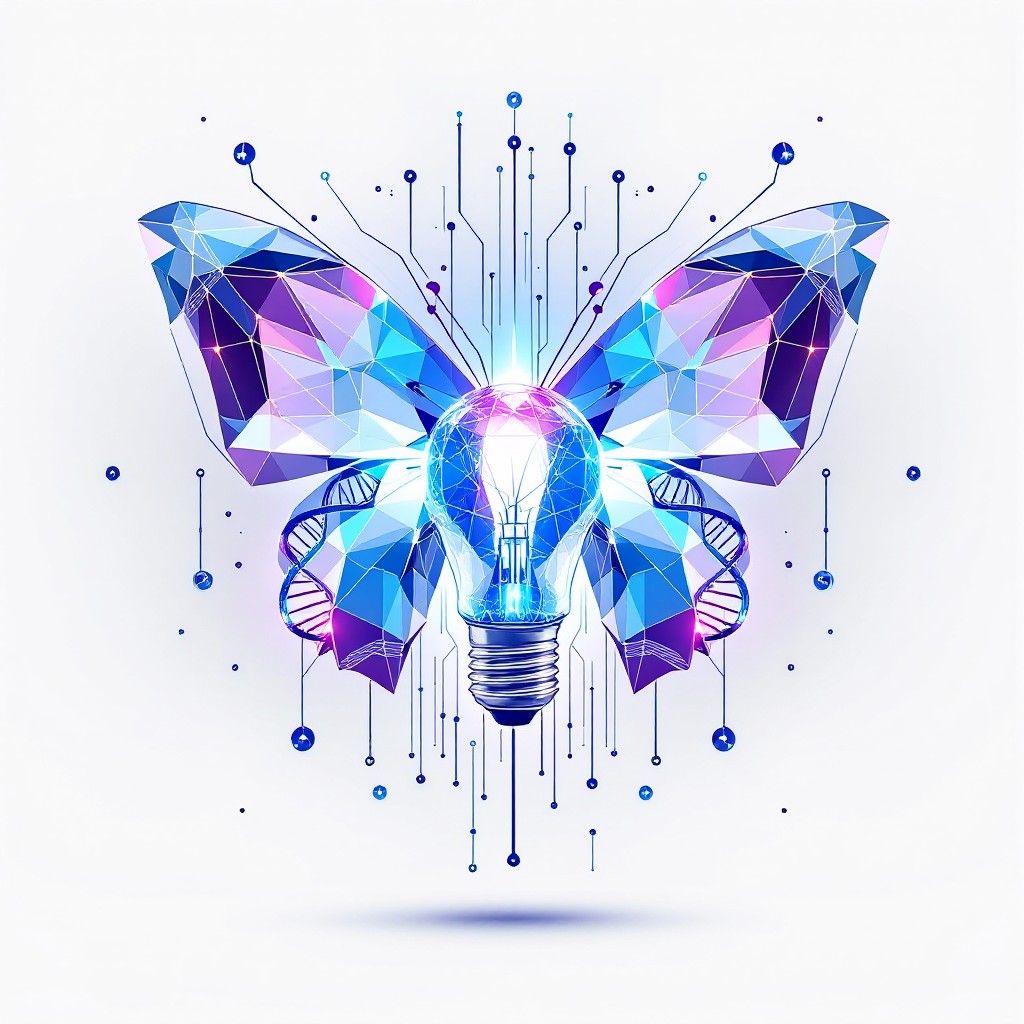 Free Butterfly Tech Evolution Image - Butterfly, Lightbulb, Technology ...