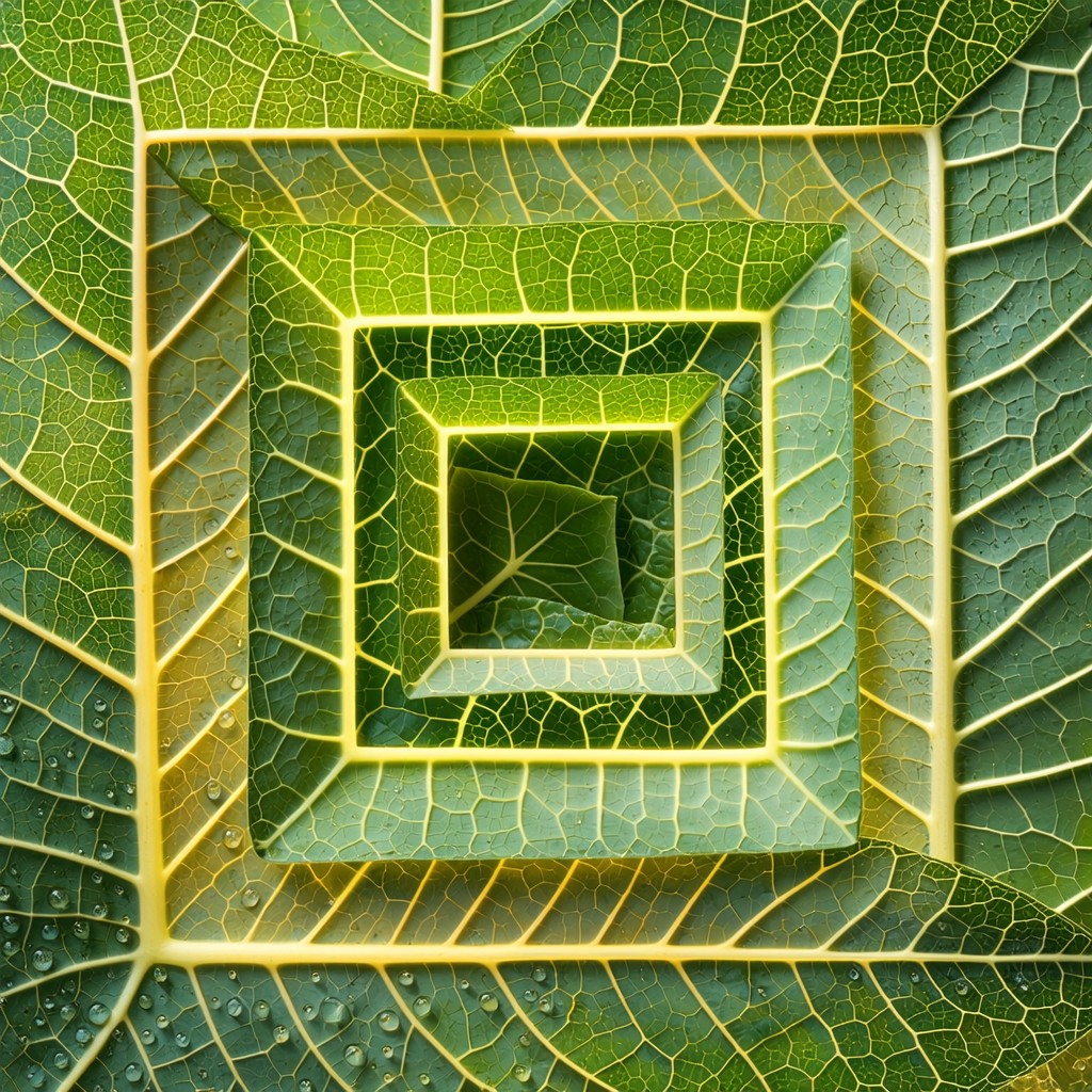 Free Layered Leaf Architecture Image - Botanical, Leaves, Nature ...