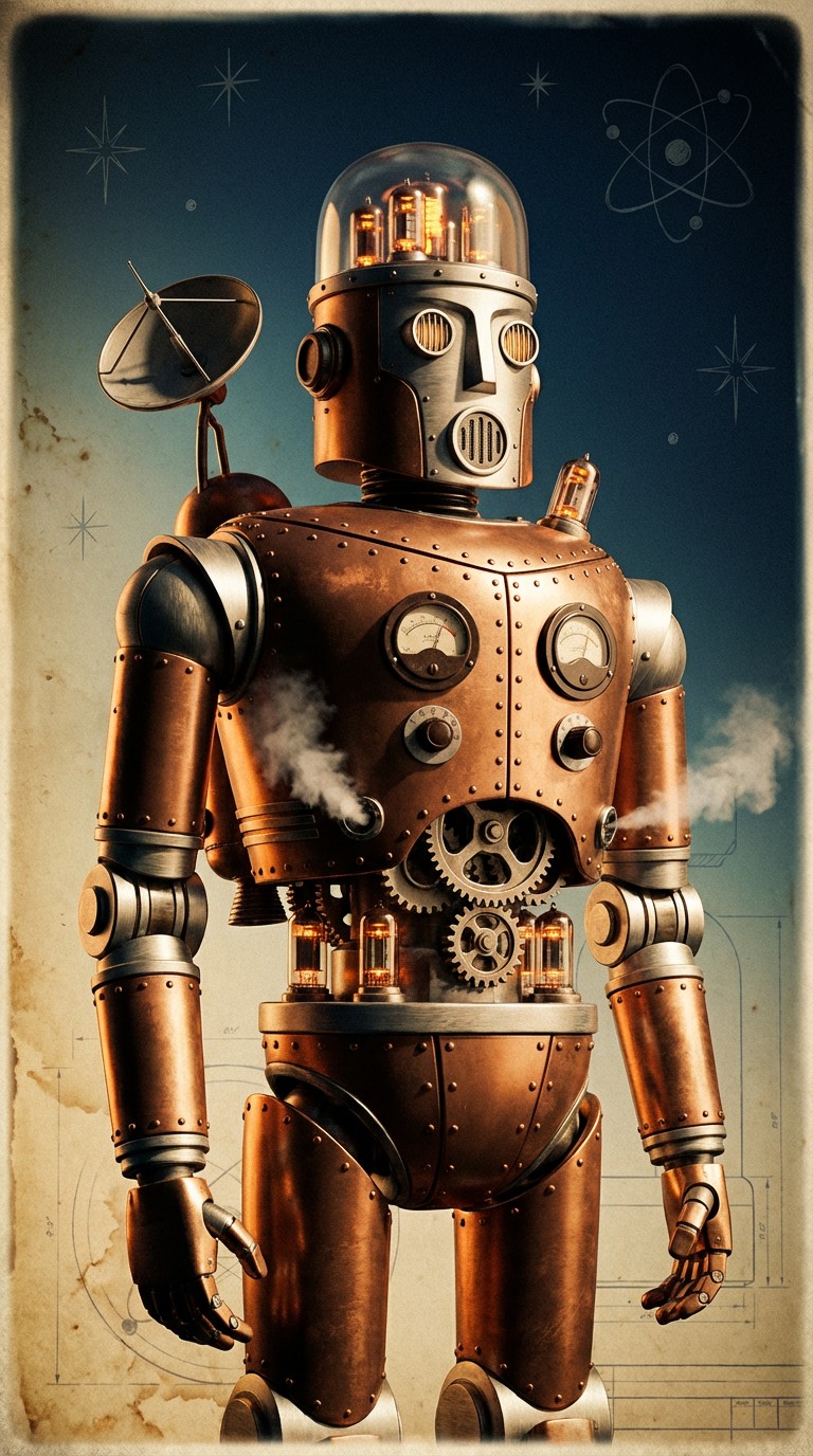 Free Atomic Age Automaton Image - Robot, Retro, Vintage | Download at ...