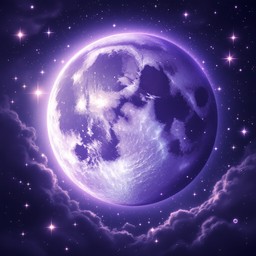 Free Mystical Purple Moon Image - Moon, Purple, Night | Download at ...