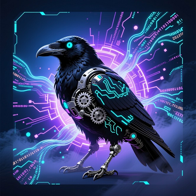 Free Cybernetic Raven Fusion Image - Cybernetic, Raven, Mechanical ...