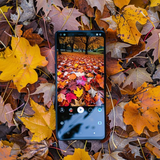 Free Autumn Reflections Captured Image - Autumn, Smartphone, Leaves ...