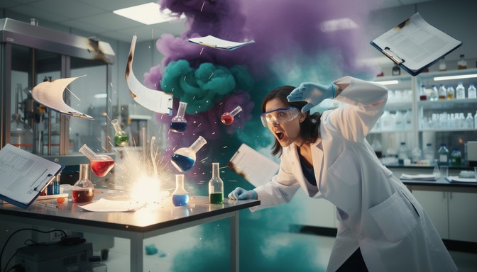 Free Laboratory Accident Chaos Image - Scientist, Woman, Laboratory ...
