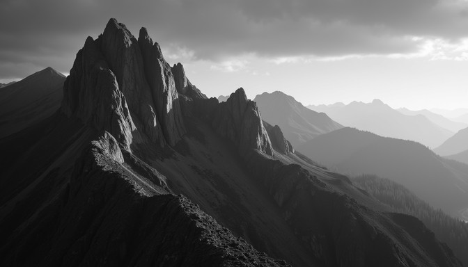 Free Monochrome Mountain Majesty Image | Download at StockCake