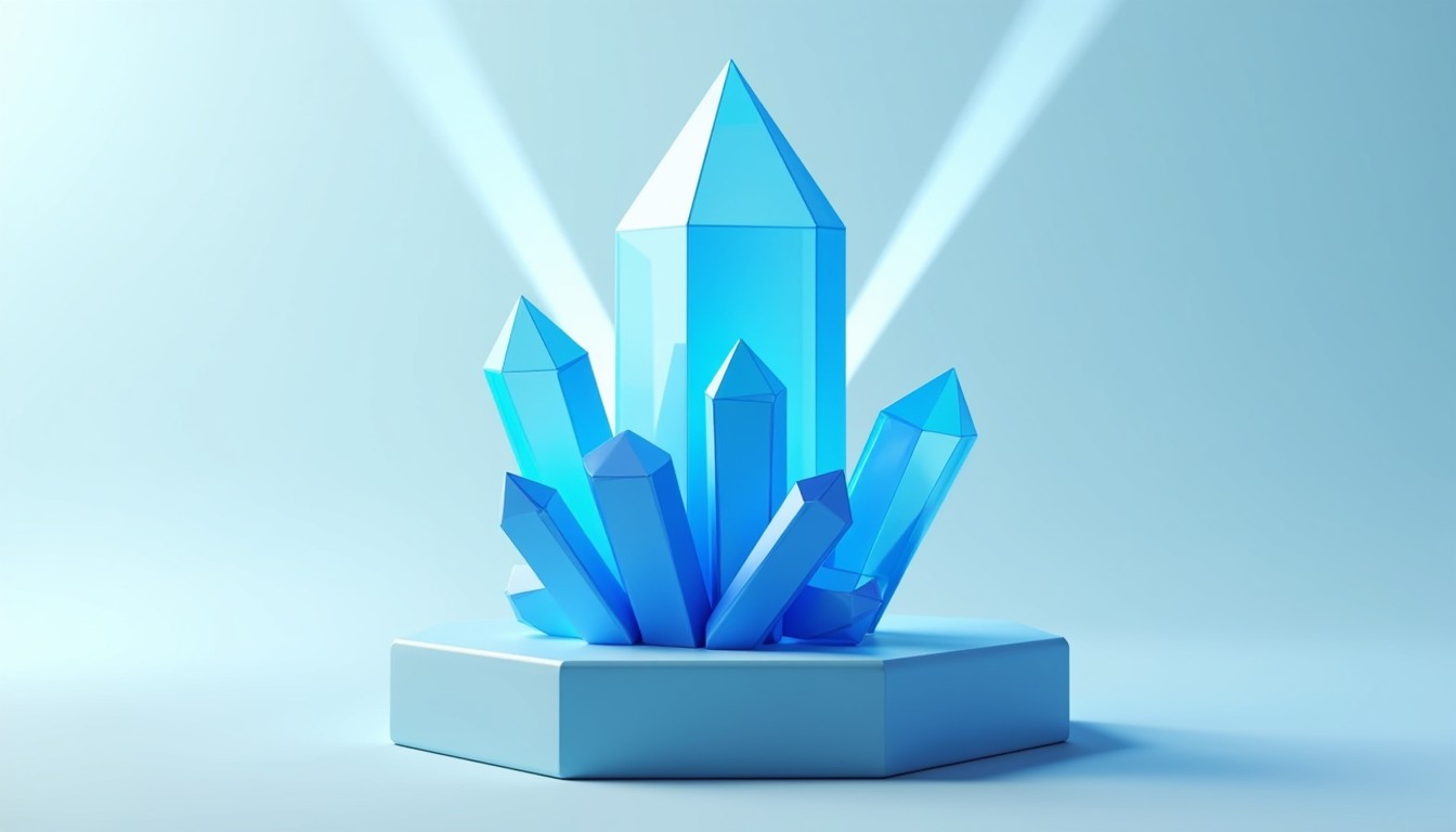 Free Luminous Blue Crystals Image - Crystal, Blue, Geometric | Download ...