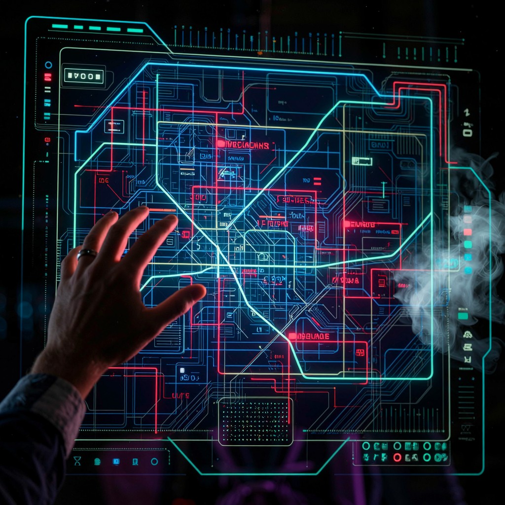 Free Holographic Navigation System Photo - Futuristic, Holographic ...