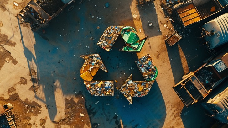 Free Recycling Center Aerial Image - Aerial, Recycling, Waste ...