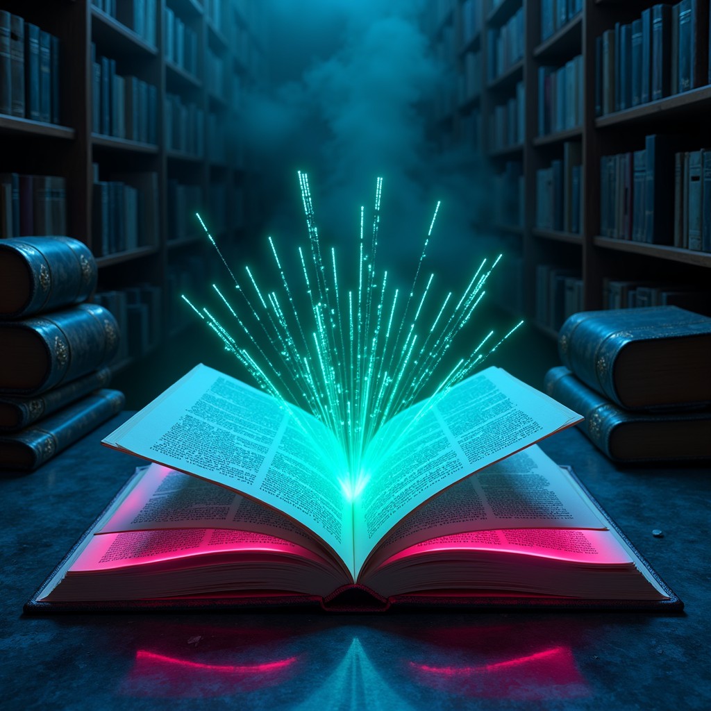 Free Digital Knowledge Illuminated Image - Cyberpunk, Book, Digital ...