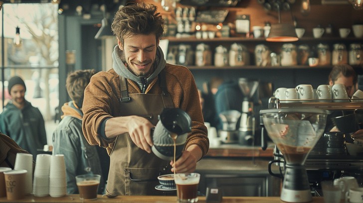 Free Robot Barista Working Image | Download at StockCake
