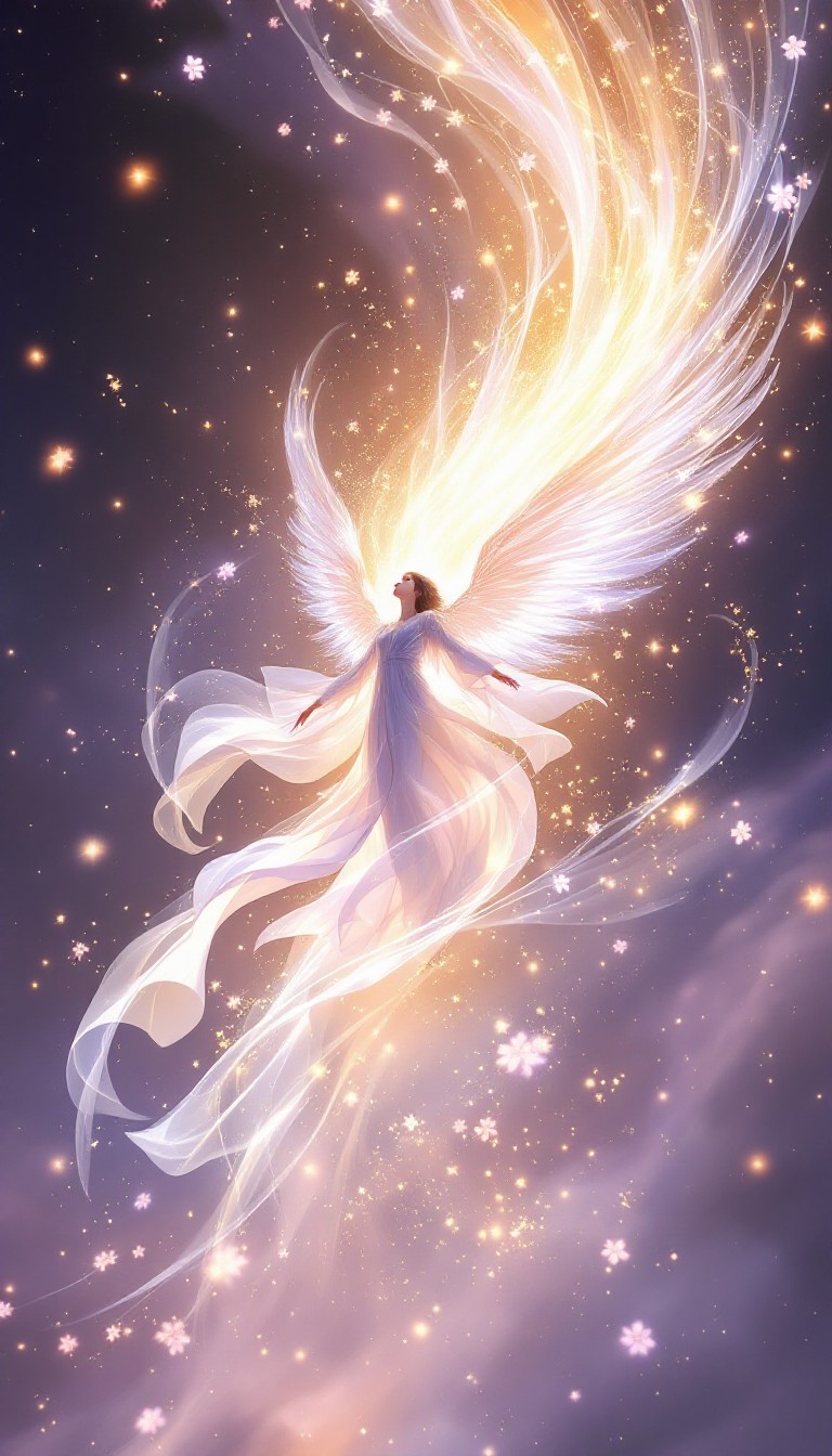 Free Celestial Angel Ascending Image - Angel, Celestial, Divine ...