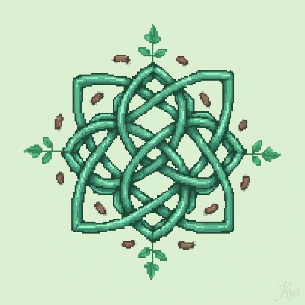Free Celtic Pixel Knot Photo - Celtic, Knot, Pixel | Download at StockCake