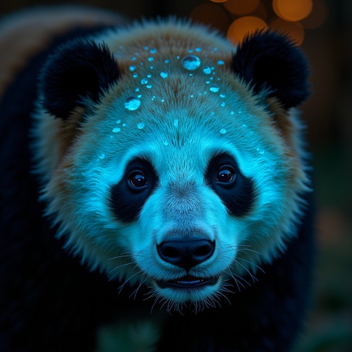 Free Glowing Blue Panda Image - Panda, Glowing, Blue | Download at ...