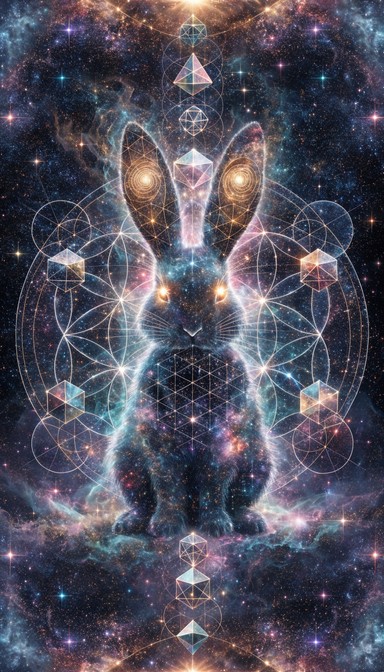 Download Cosmic Bunny Geometry Image - Bunny, Rabbit, Cosmic | StockCake