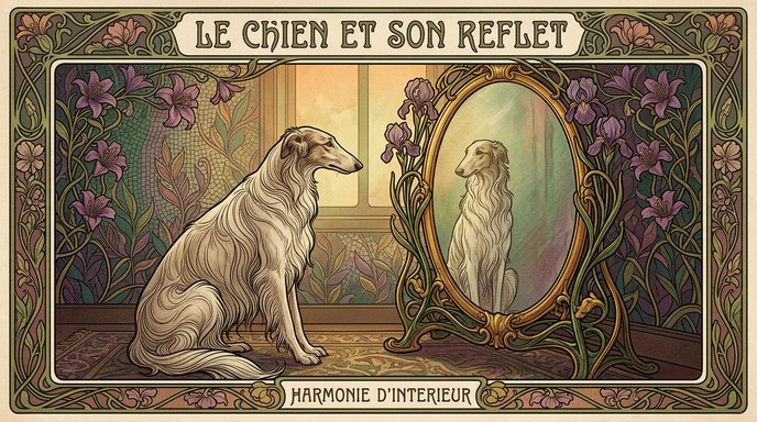 Dog Reflection Drawing Free Reflection and Contemplation Image - Dog, Mirror, Reflection ...