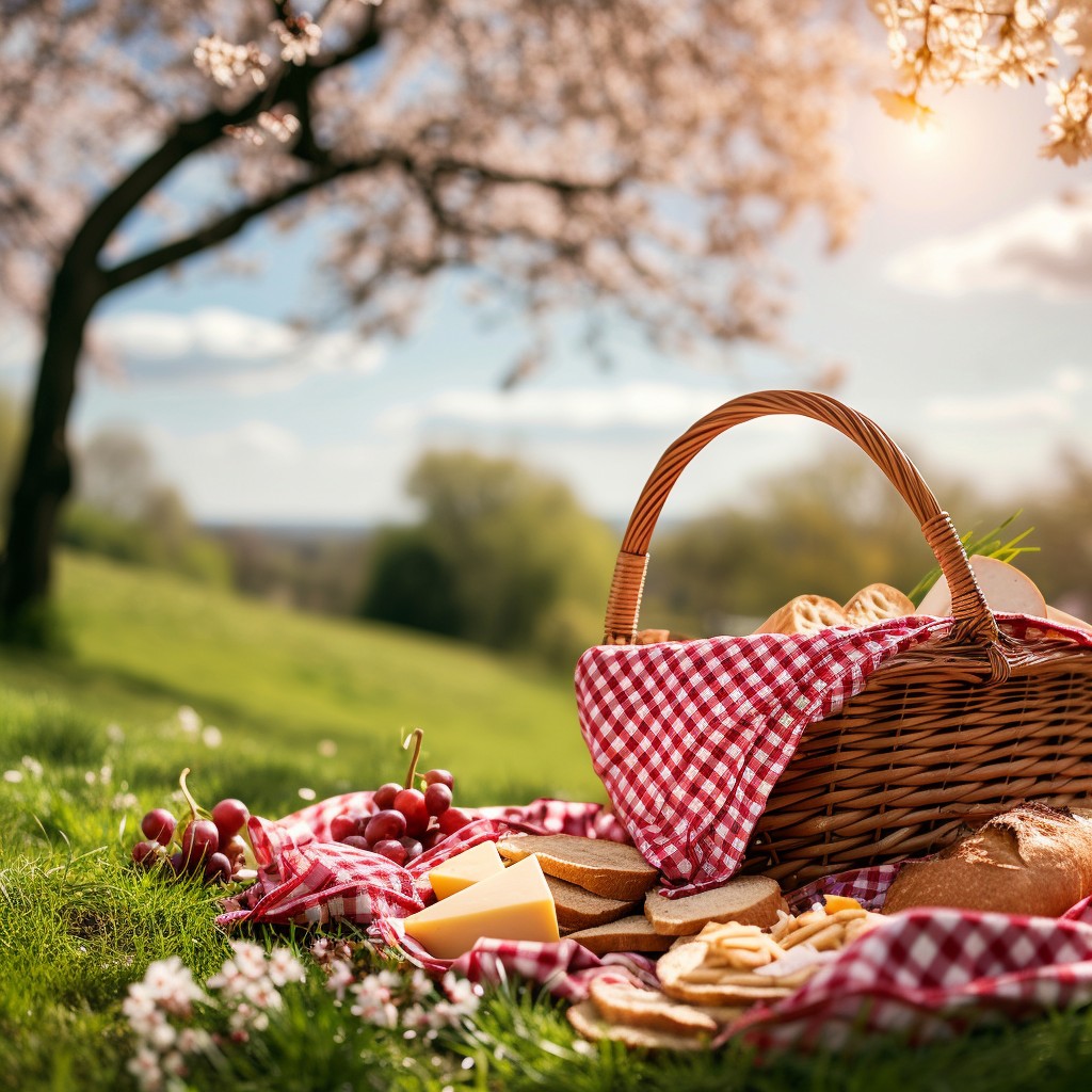 Spring Picnic Ranch Free Spring Picnic Bliss Image - Spring, Picnic, Basket | Download at ...