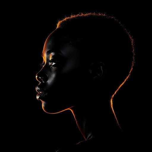 Profile Rim Light Free Luminous Profile Portrait Image - Minimal, Portrait, Profile ...