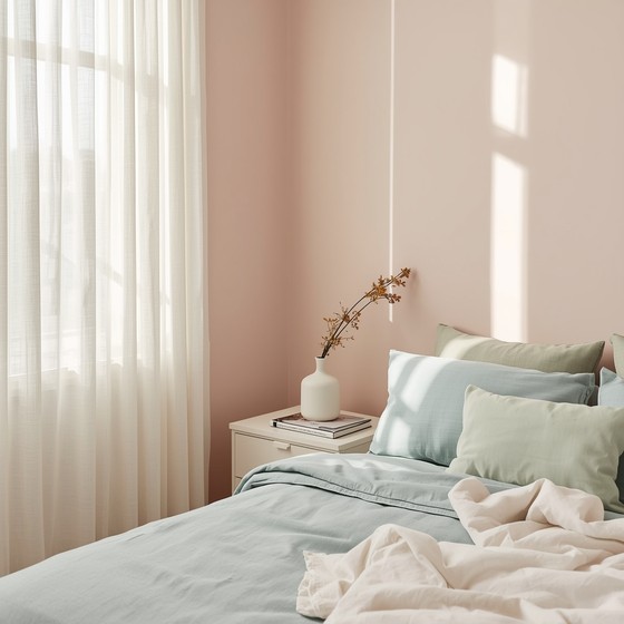 Free Serene Pastel Bedroom Image - Bedroom, Minimalist, Pastel ...