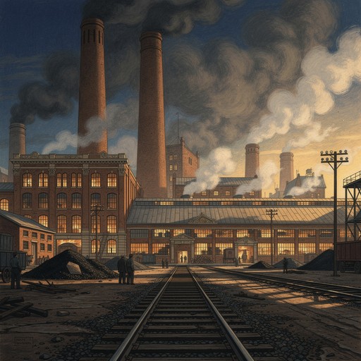 Free Historic Factory Sunset Image - Industrial, Factory, Illustration ...