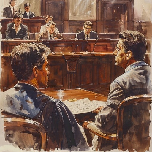 Free Courtroom Cross Examination Scene Image Courtroom Lawyer