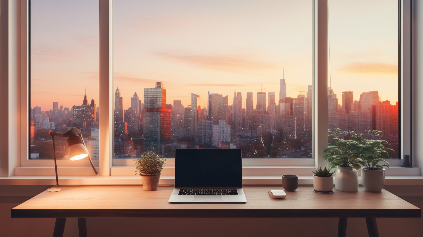 Free Sunset Workspace View Image - Sunset, Workspace, City | Download ...