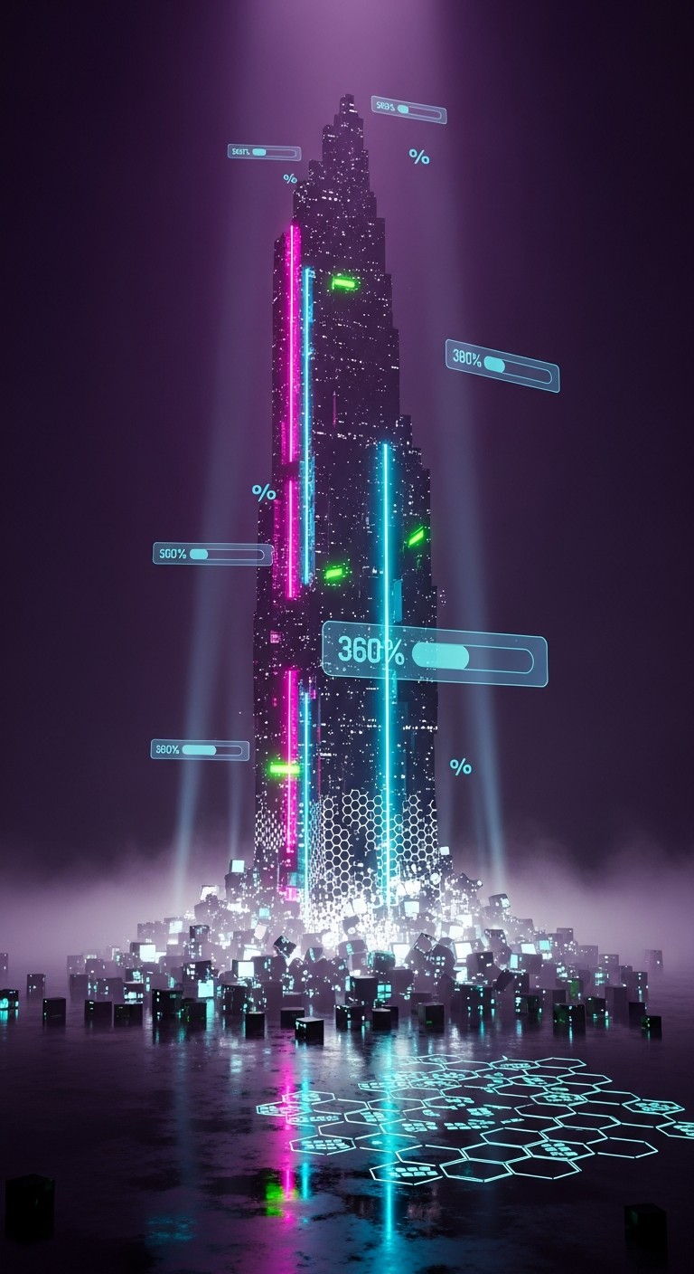 Free Neon Progress Tower Photo - Cyberpunk, Neon, Futuristic | Download ...