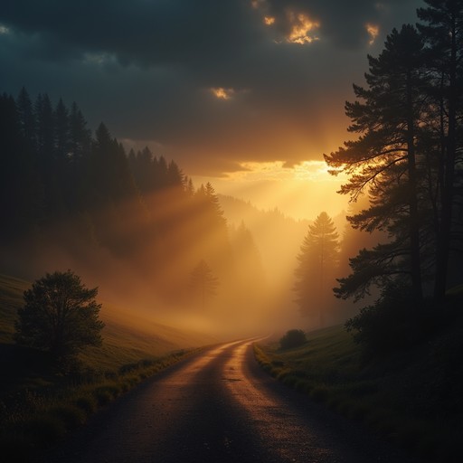 Free Misty Forest Road Image | Download at StockCake