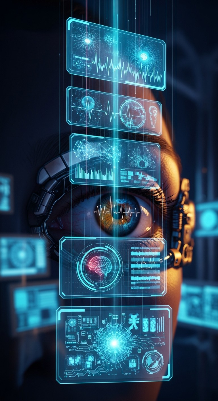 Free Cybernetic Eye Vision Photo - Cybernetic, Holographic, Futuristic ...