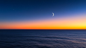 Free Moonlit Ocean Sunset Image - Sunset, Ocean, Moon | Download at ...