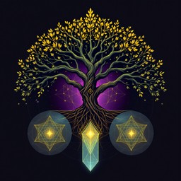 Free Mystical Tree Glows Image - Tree, Mystical, Geometric | Download ...