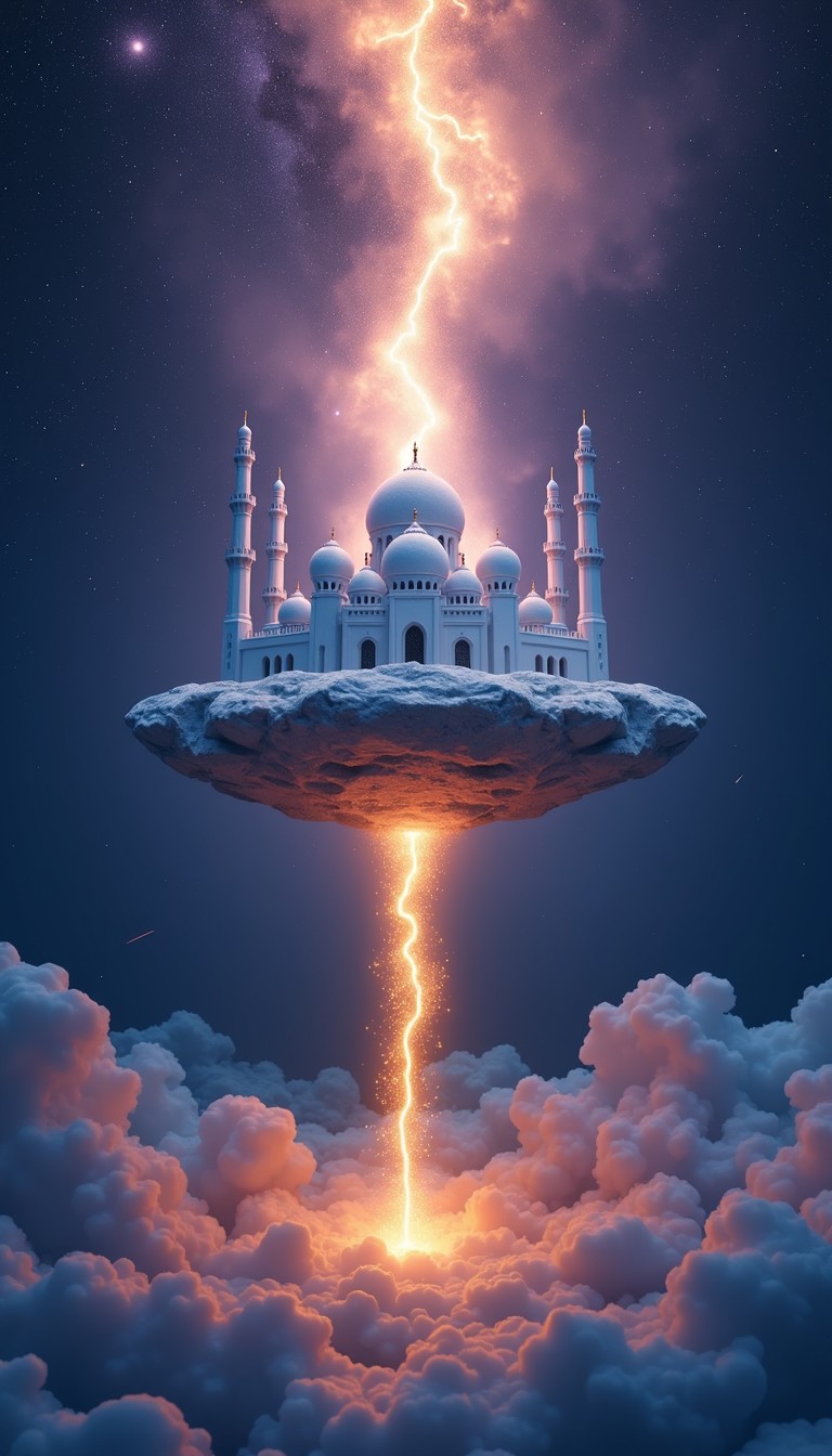 Free Sacred Celestial Ascension Image - Mosque, Floating, Cosmic ...
