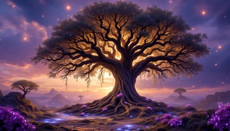 Free Mystical Twilight Tree Image - Magical, Tree, Twilight | Download ...