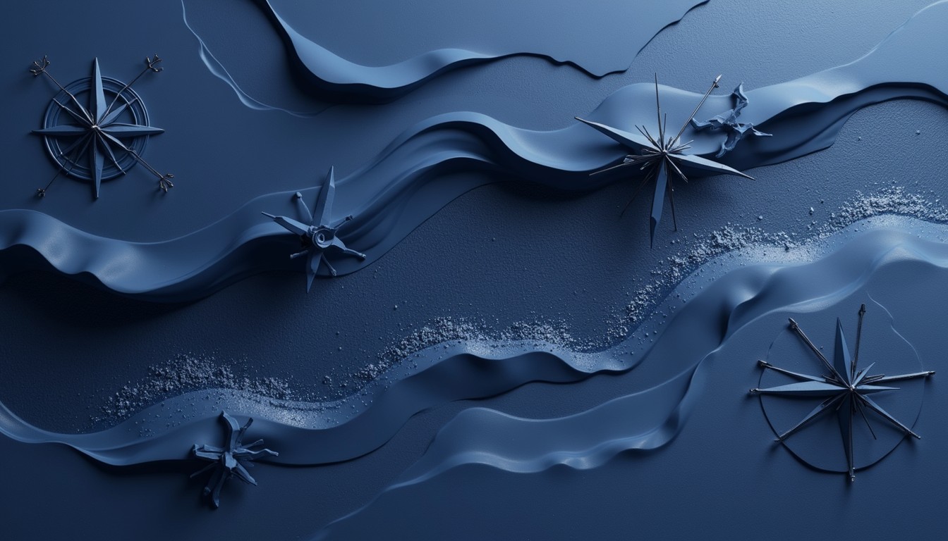 Free Navigating Blue Depths Image - Maritime, Compass, Navy | Download ...