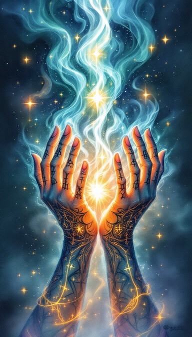 Free Luminous Finger Runes Image - Magical, Glowing, Tattoos | Download ...