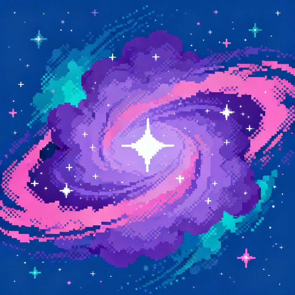 Free Radiant Galaxy Core Image - Pixel, Galaxy, Nebula | Download at ...