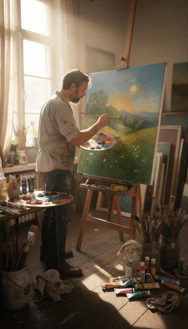 Free Artist Creating Masterpiece Image - Painter, Artist, Man ...