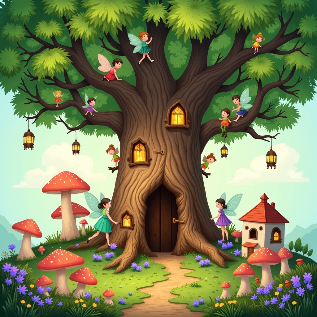 Free Enchanted Fairy Tree Image - Magical, Whimsical, Fairytale ...