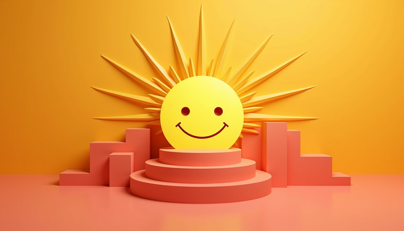 Free Radiant Smiling Sun Image - Sun, Smile, Yellow | Download at StockCake