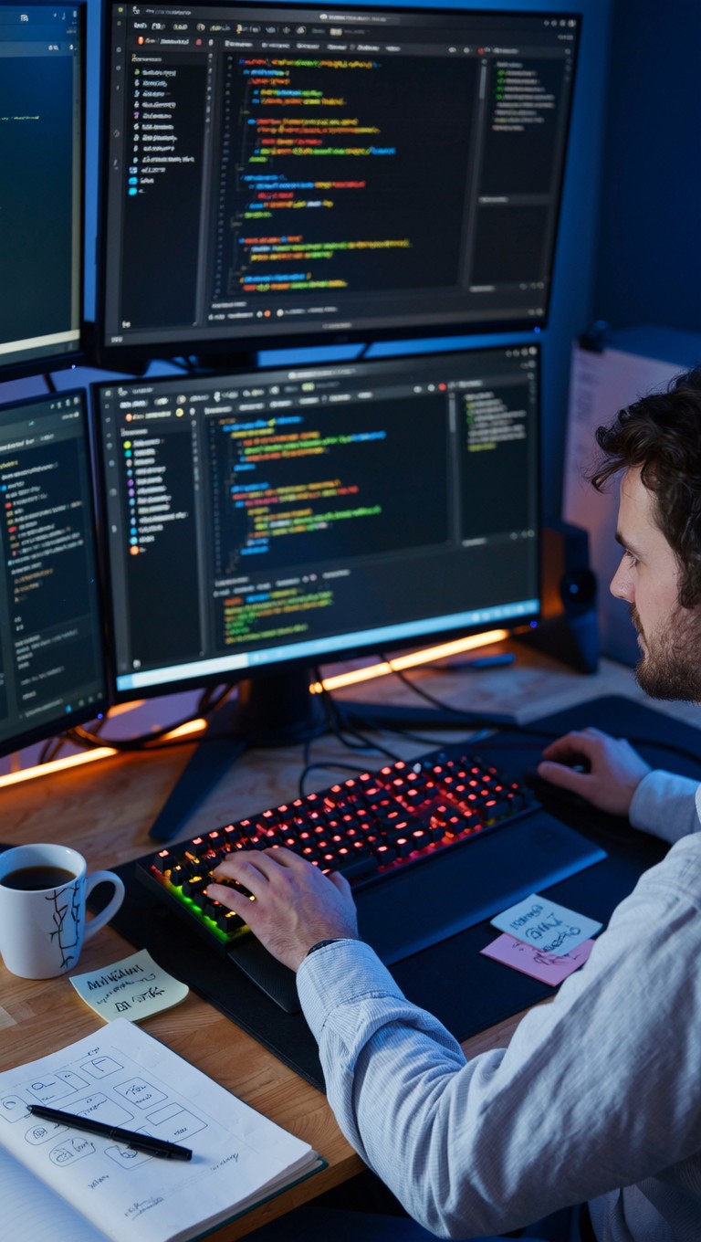 Free Coding Through Night Image - Programmer, Coding, Developer ...