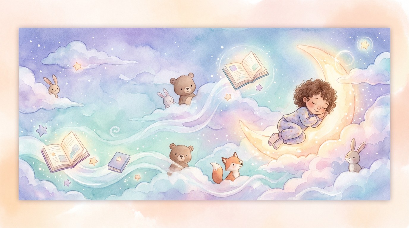 Free Floating Bedtime Magic Image - Illustration, Child, Dreaming ...
