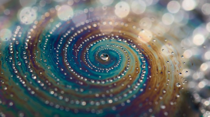 Free Rainbow Bubble Swirls Image - Bubble, Iridescent, Spiral ...
