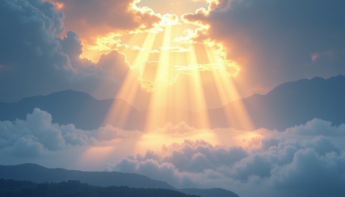 Free Divine Sky Breakthrough Image - Cloudscape, Sunbeams, Skyscape ...